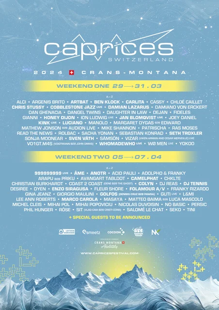 Caprices Festival's Lineup - 2024