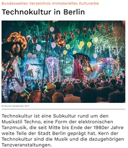 Berlin Techno Culture Recognized by UNESCO