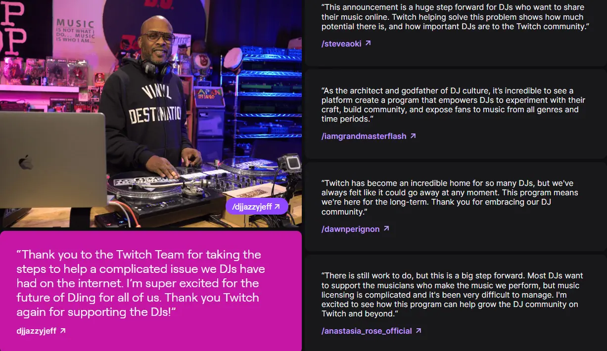 Twitch DJ Program: Techno Fans Connect With DJs Live