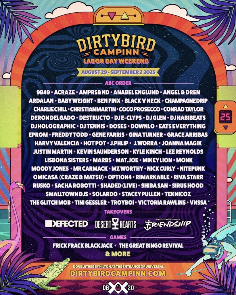 Dirtybird CampINN 2025 lineup