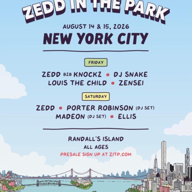 Zedd In The Park Returns With East Coast Debut at NYC