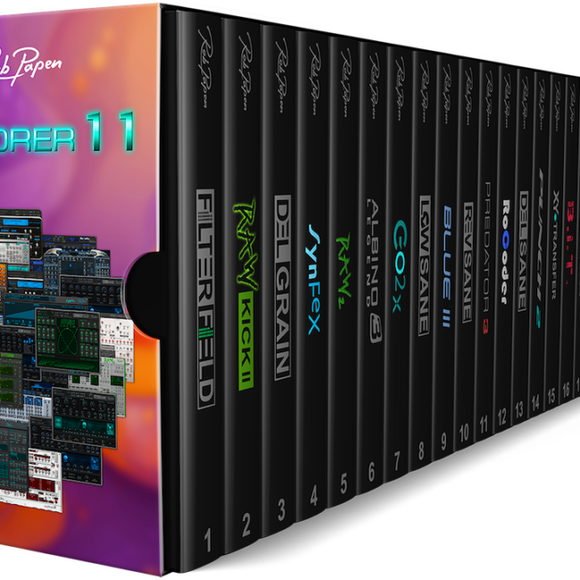 Rob Papen eXplorer-11 Expands Bundle with RAW-Kick 2 and FilterField