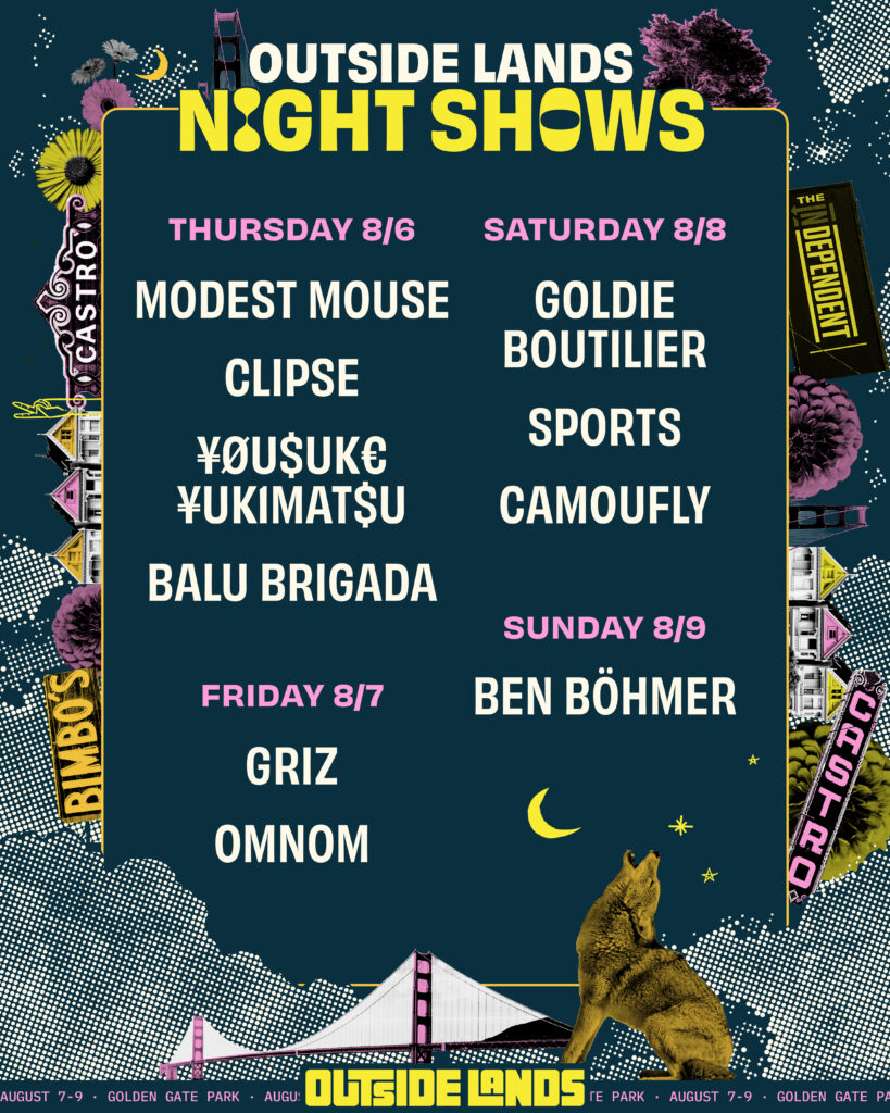 Outside Lands 2026 Night Shows