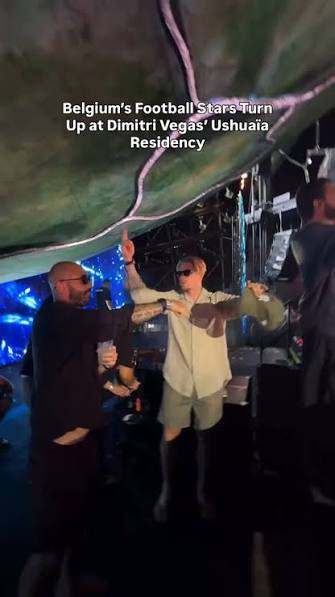 The @belgianreddevils really can’t stay away from @dimitrivegas 🔴😈, Just days after @thibautcourtois joined him at @tomorrowland , DV pulled up a Belgian national team lineup at his @ushuaiaibiza ...