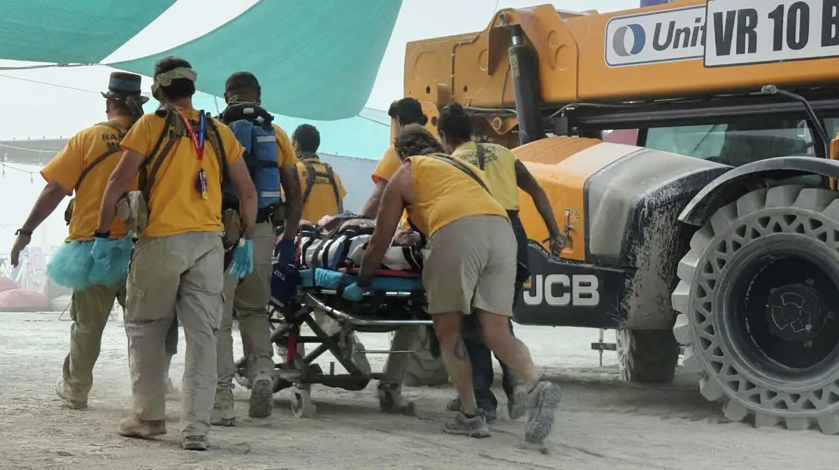 Burning Man Attendee Rescued After Falling From 55-Foot Tower