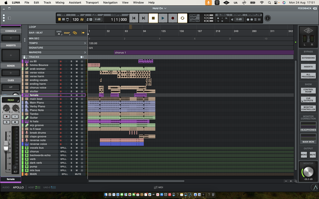 Ableton and LUNA session view